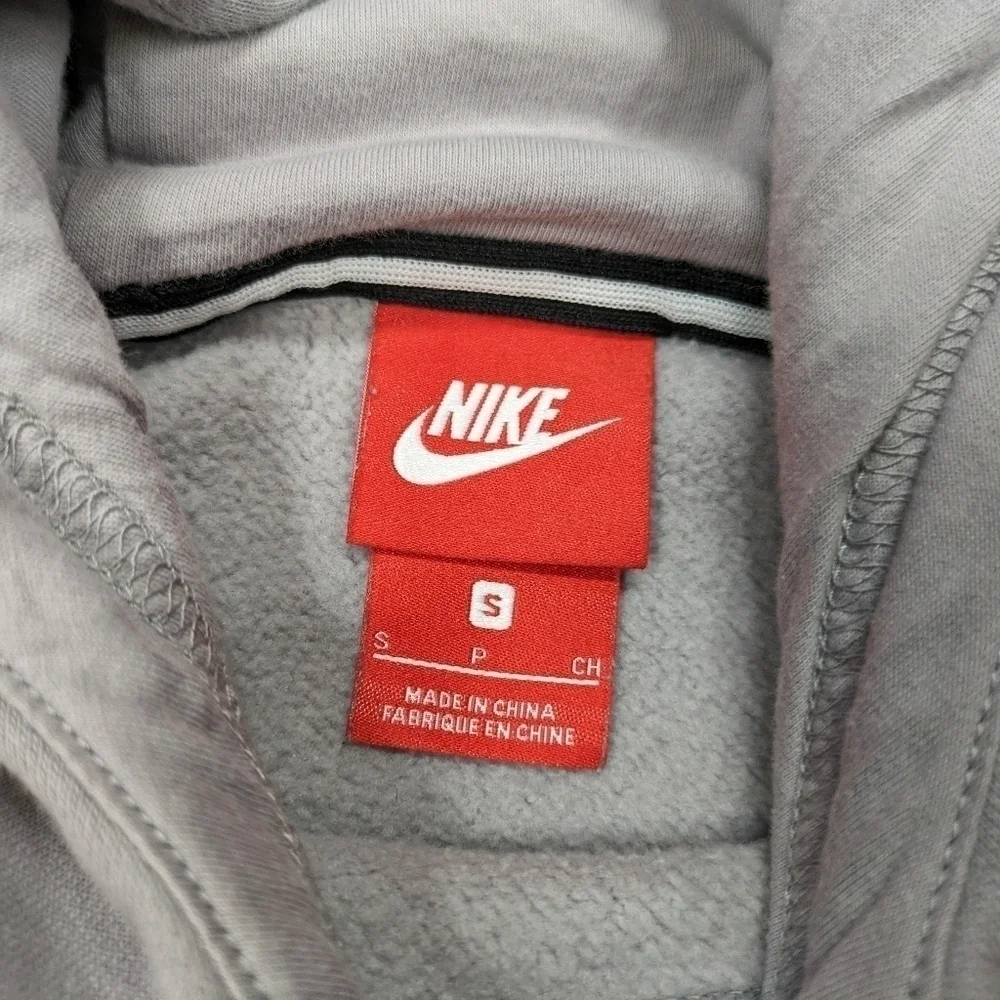 Nike Air Hoodie Dress Women's Small Gray Oversized Fit Side Pockets